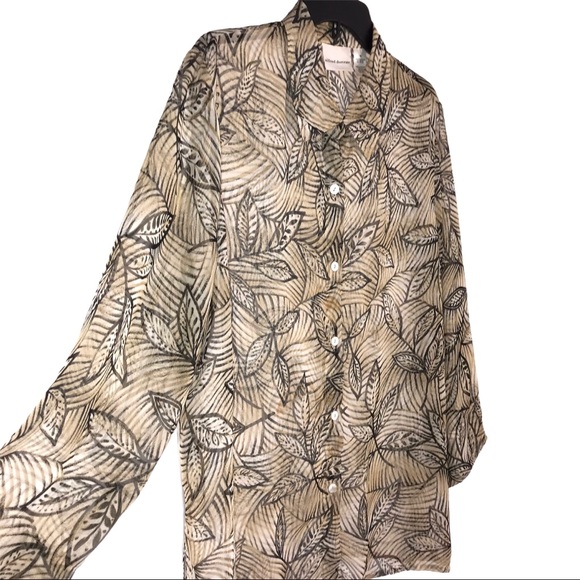 Alfred Dunner Vintage Leaf Print - Picture 2 of 9